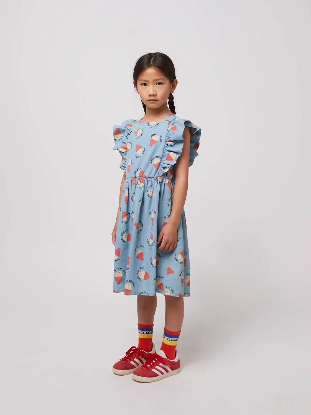 Bobo Choses Morning Egg All Over Ruffle Dress