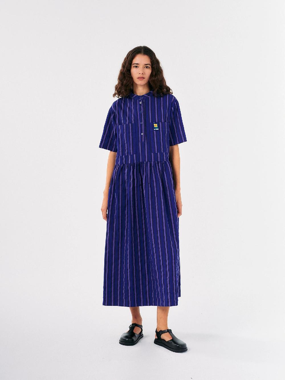 Bobo choses Multi striped loose fit dress