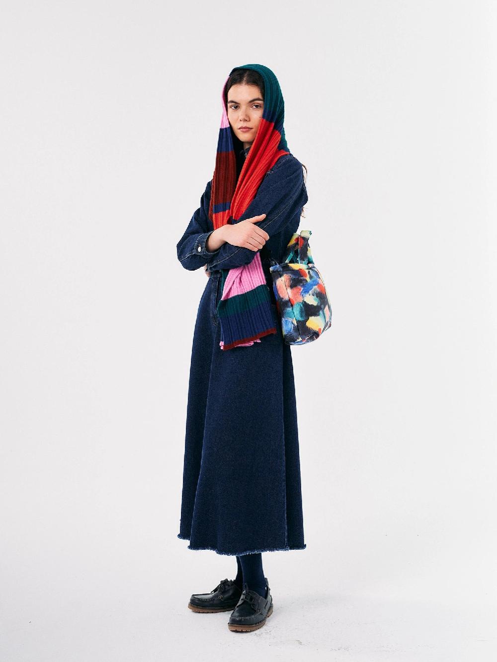 Bobo Choses Multi Stripes Knitted Scarf