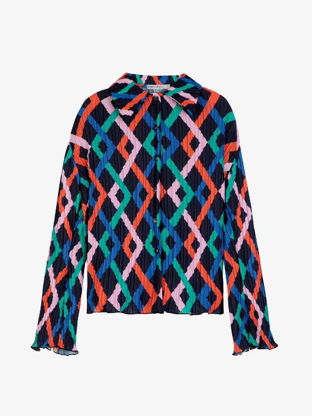 Bobo Choses Multicolor Garland Pleated Shirt