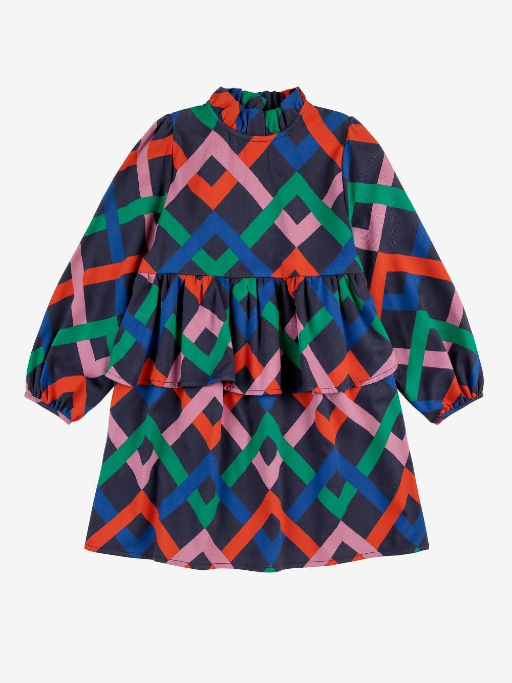 Bobo Choses Multicolor Garland Woven Dress