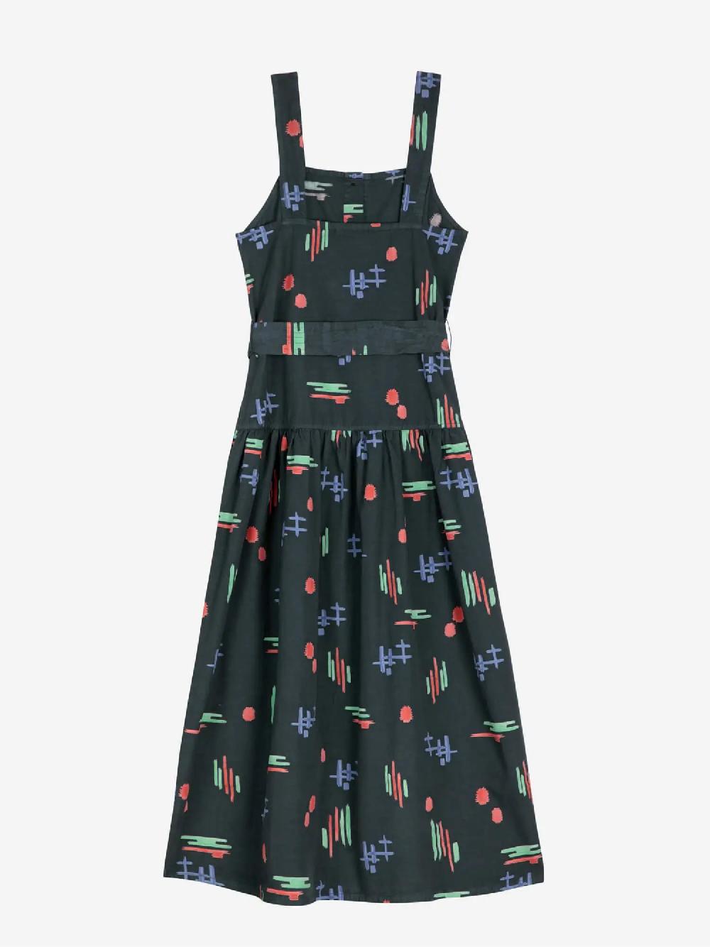 Bobo Choses Multicolor Print Evasé Strap Dress