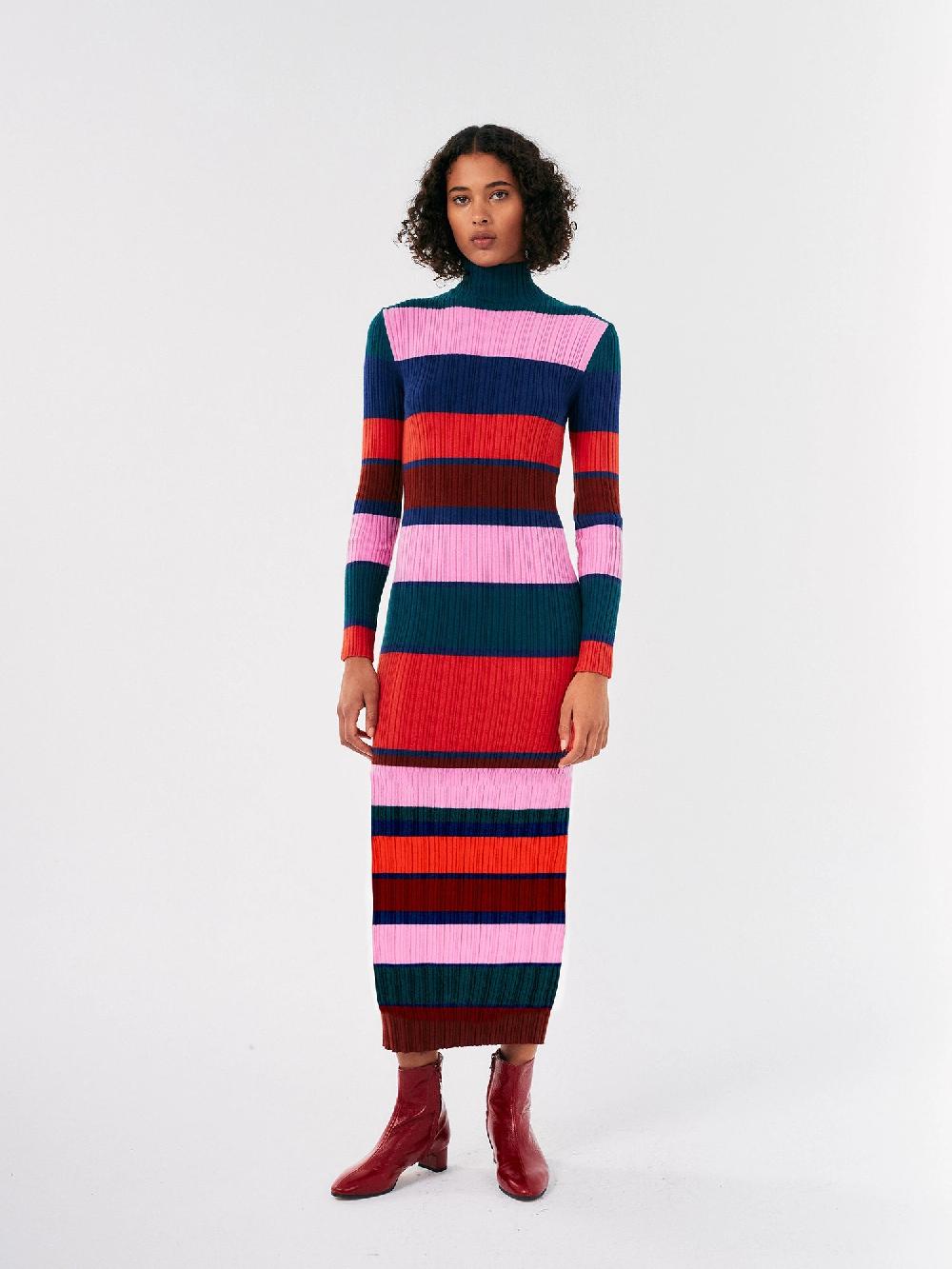 Bobo Choses Multicolor Striped Knitted Dress