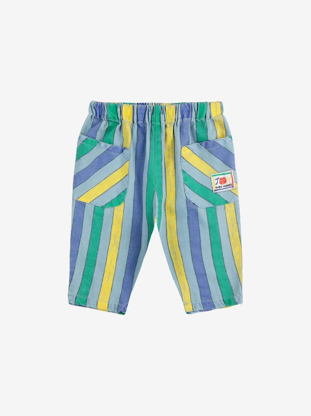 Bobo choses Multicolor Stripes denim pants