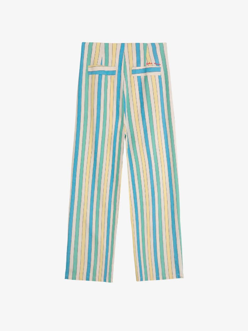 Bobo Choses Multicolor Stripes Pleated Trousers