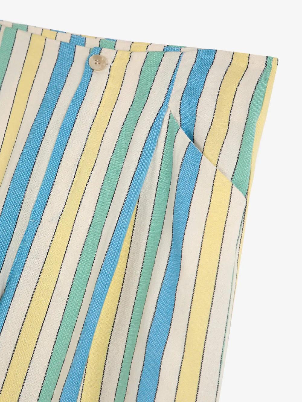 Bobo Choses Multicolor Stripes Pleated Trousers