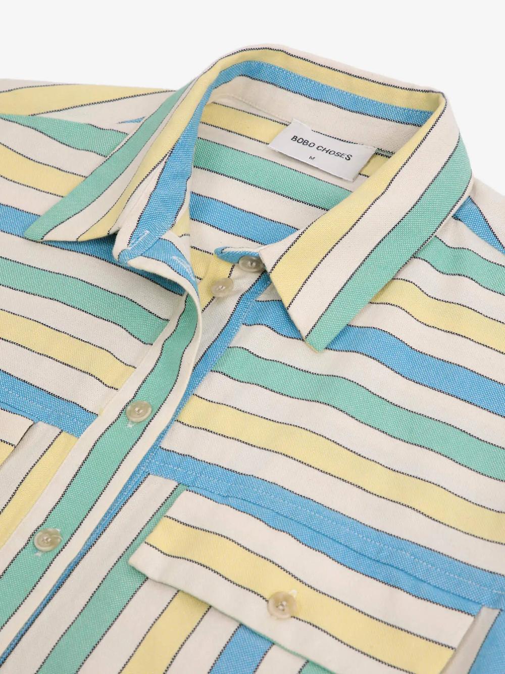 Bobo Choses Multicolor Stripes Relaxed Shirt