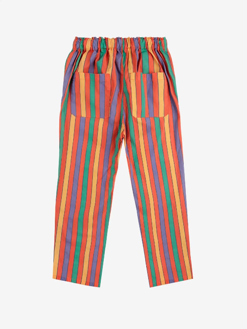 Bobo Choses Multicolor Stripes Woven Pants
