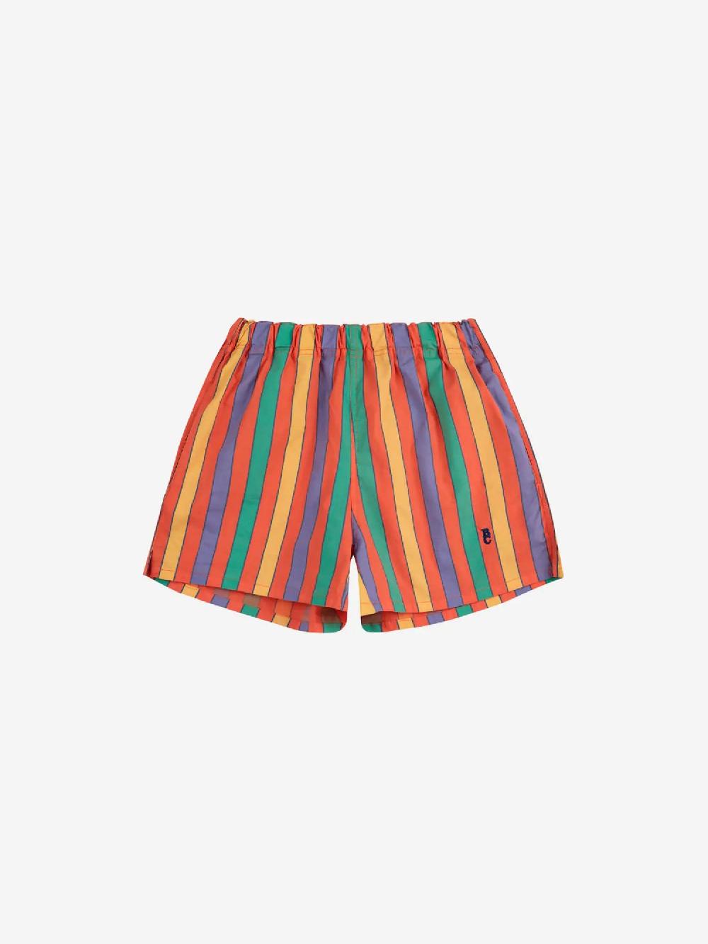 Bobo Choses Multicolor Stripes Woven Shorts