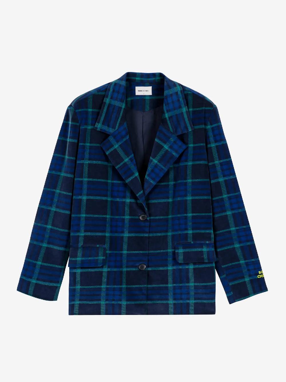 Bobo Choses Multicolour Check Velvet Blazer