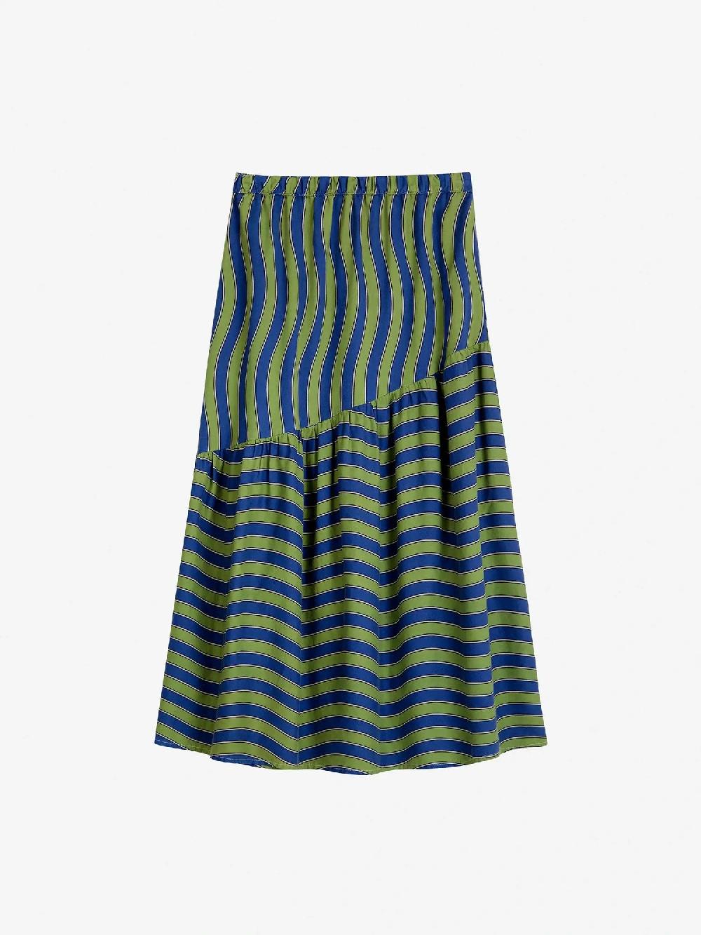 Bobo Choses Multicolour Waves Printed Flared Skirt