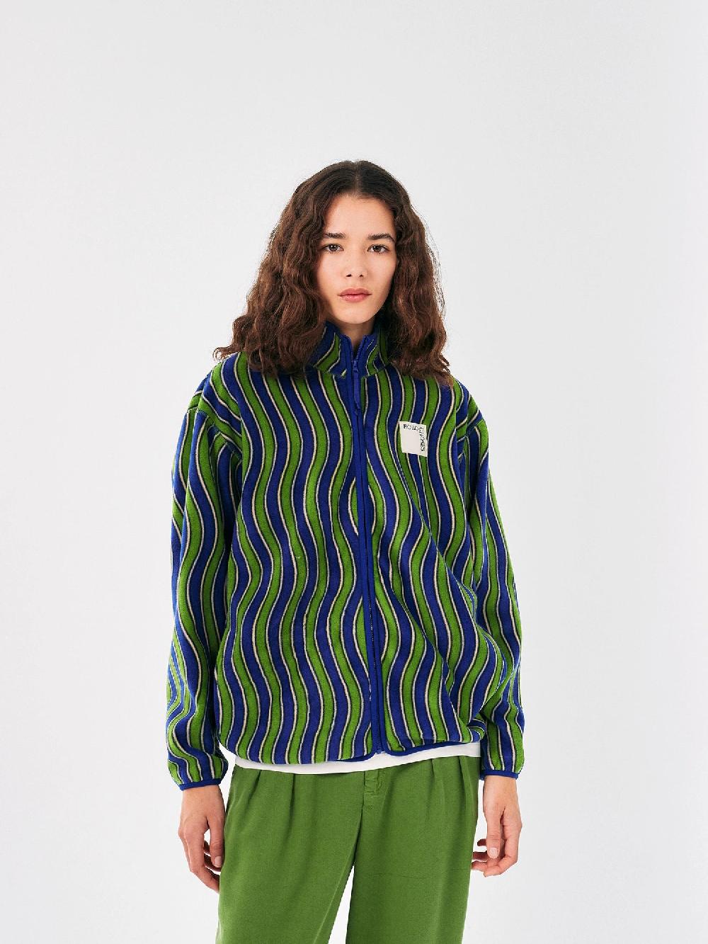 Bobo choses Multicolour Waves printed polar fleece