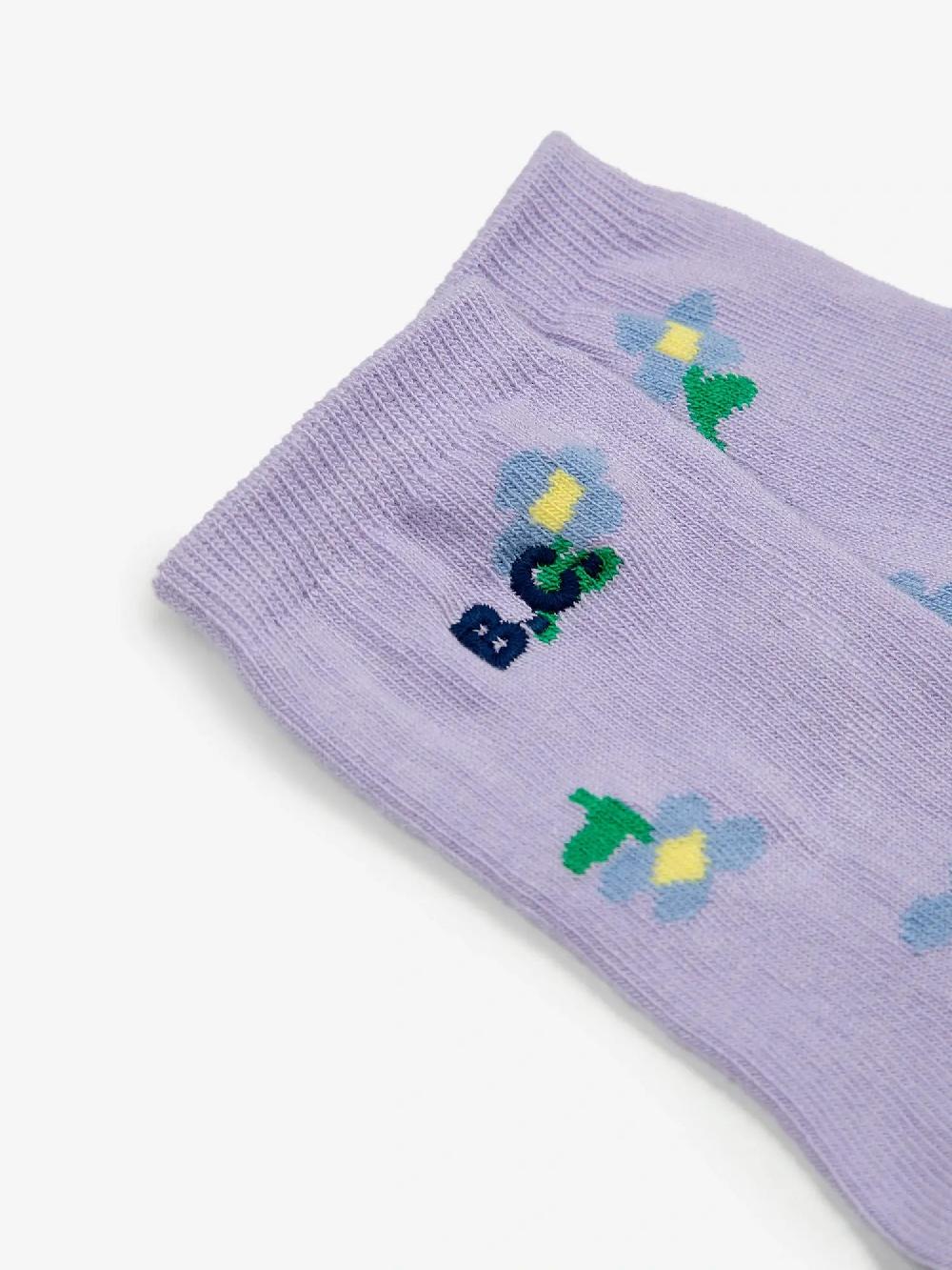 Bobo Choses Pansy Flower All Over Long Socks