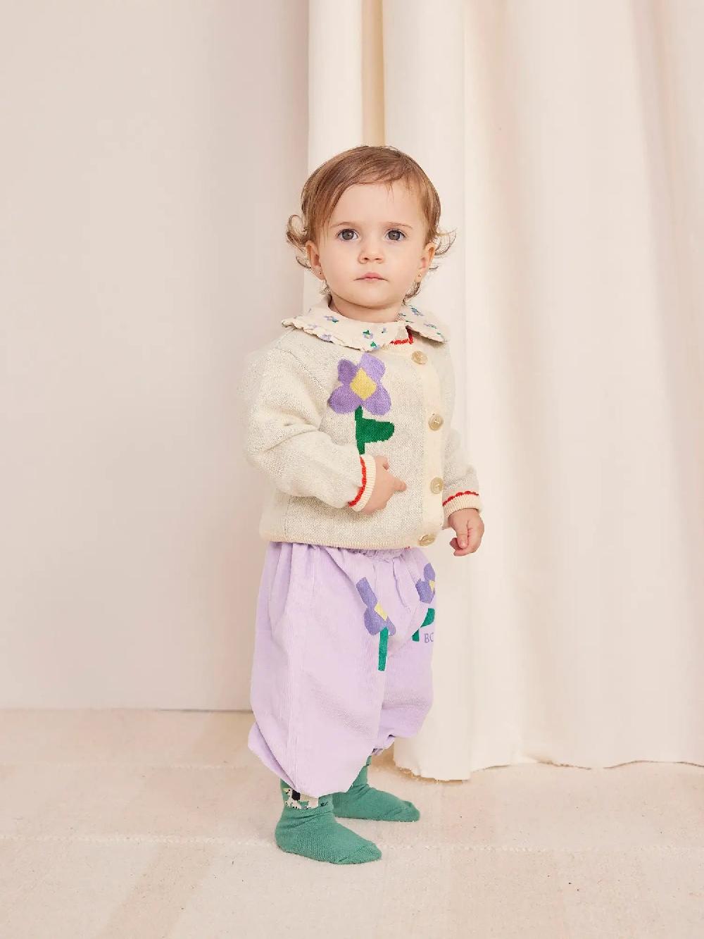Bobo Choses Pansy Flower Cardigan