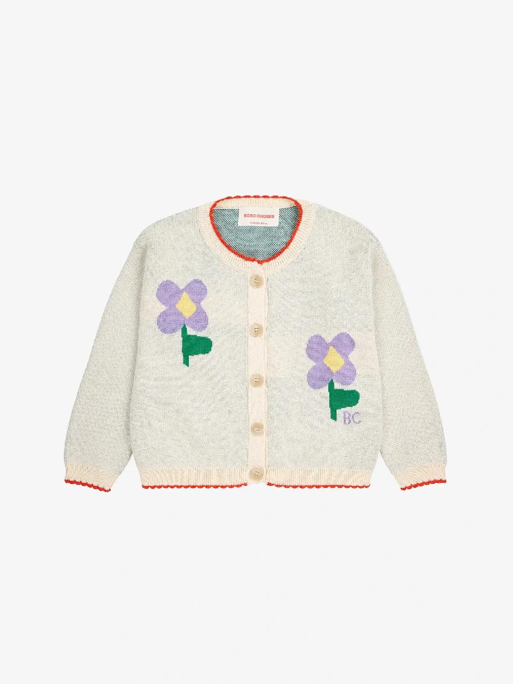 Bobo choses Pansy Flower cardigan