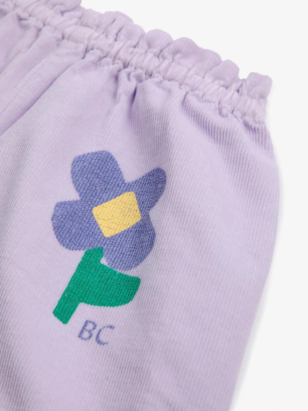 Bobo Choses Pansy Flowers Woven Paperbag Pants
