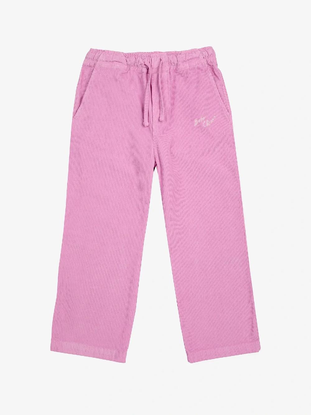 Bobo choses Bobo Choses pink corduroy straight pants