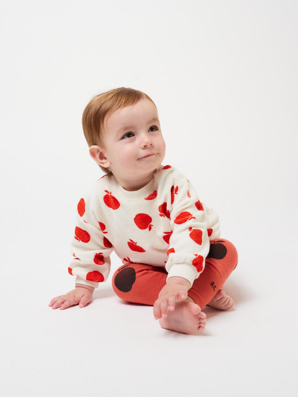 Bobo Choses Poma All Over Ecru Terry Sweatshirt