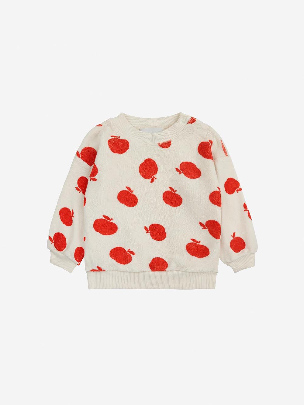 Bobo choses Poma all over ecru terry sweatshirt