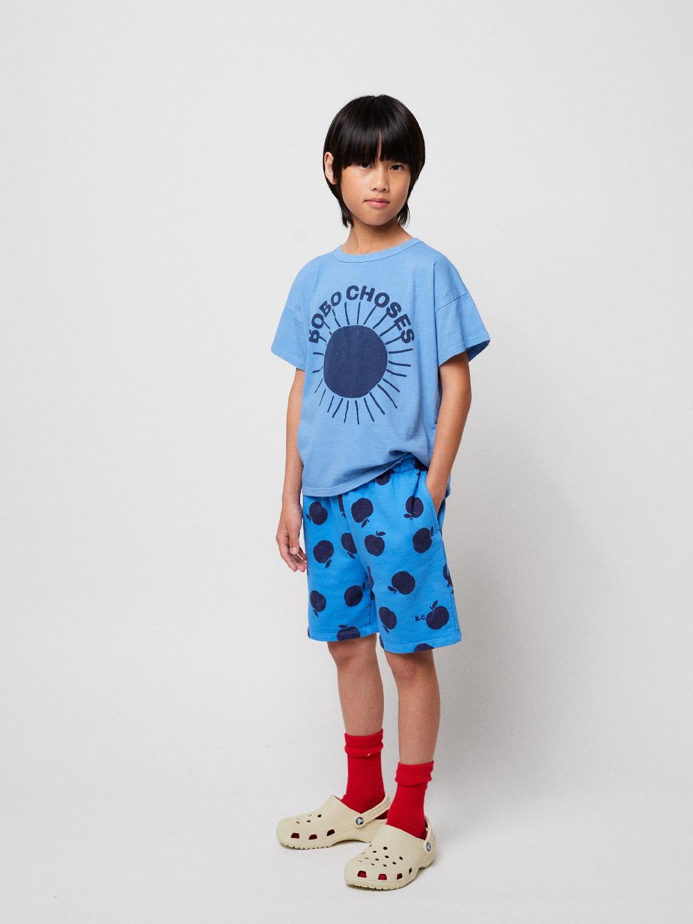 Bobo Choses Poma All Over Turquoise Bermuda Shorts