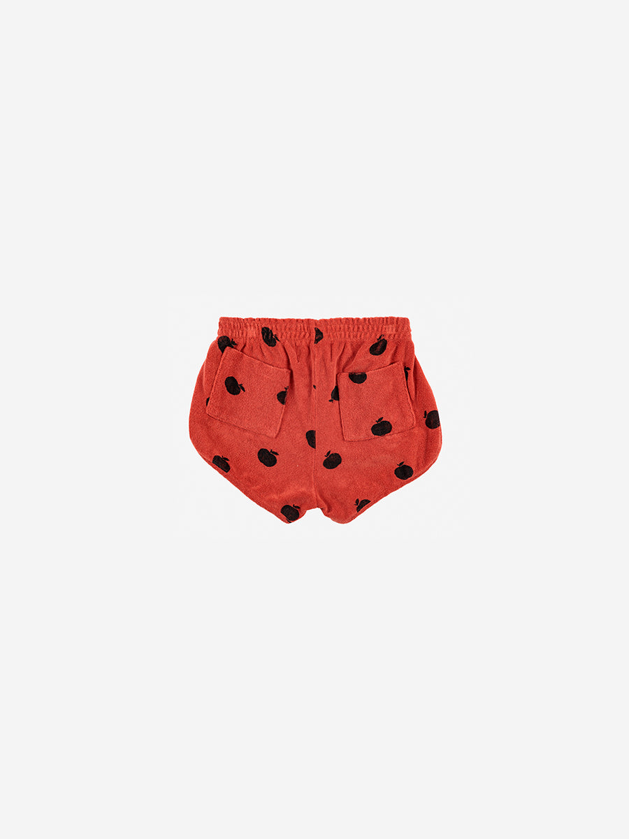 Bobo Choses Poma Allover Red Terry Shorts