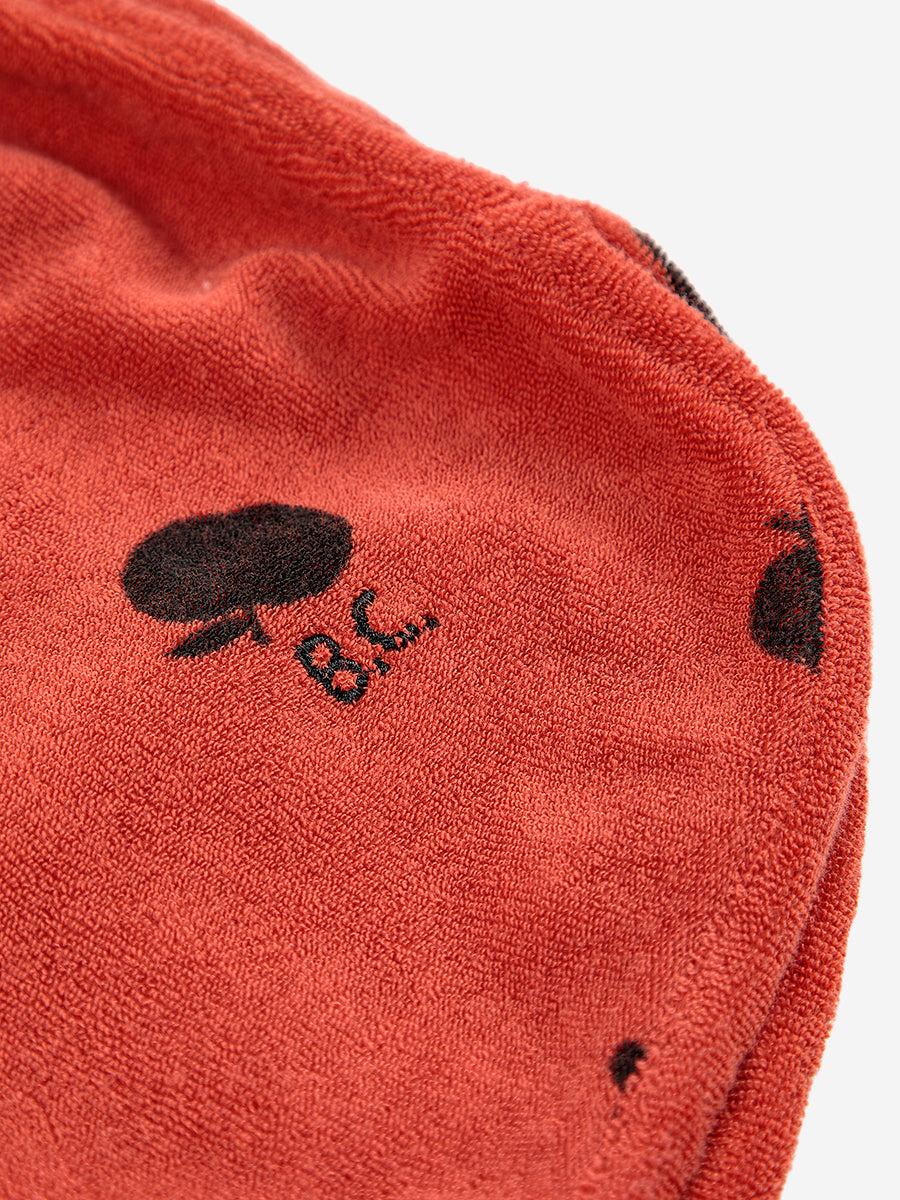 Bobo Choses Poma Allover Red Terry Shorts