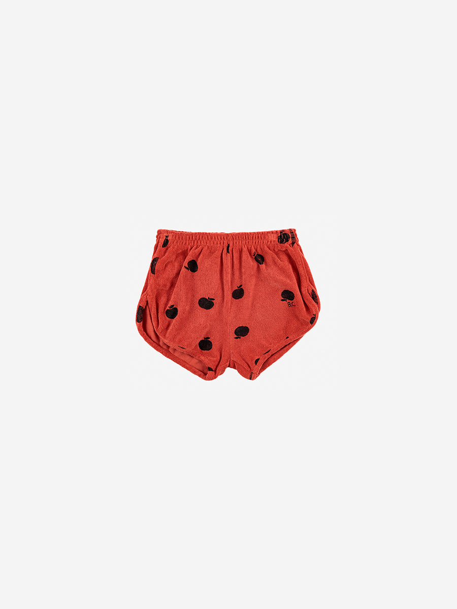 Bobo choses Poma allover red terry shorts