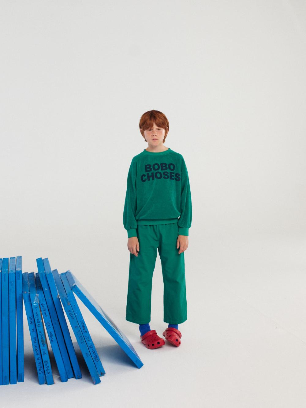 Bobo choses Poma green woven pants