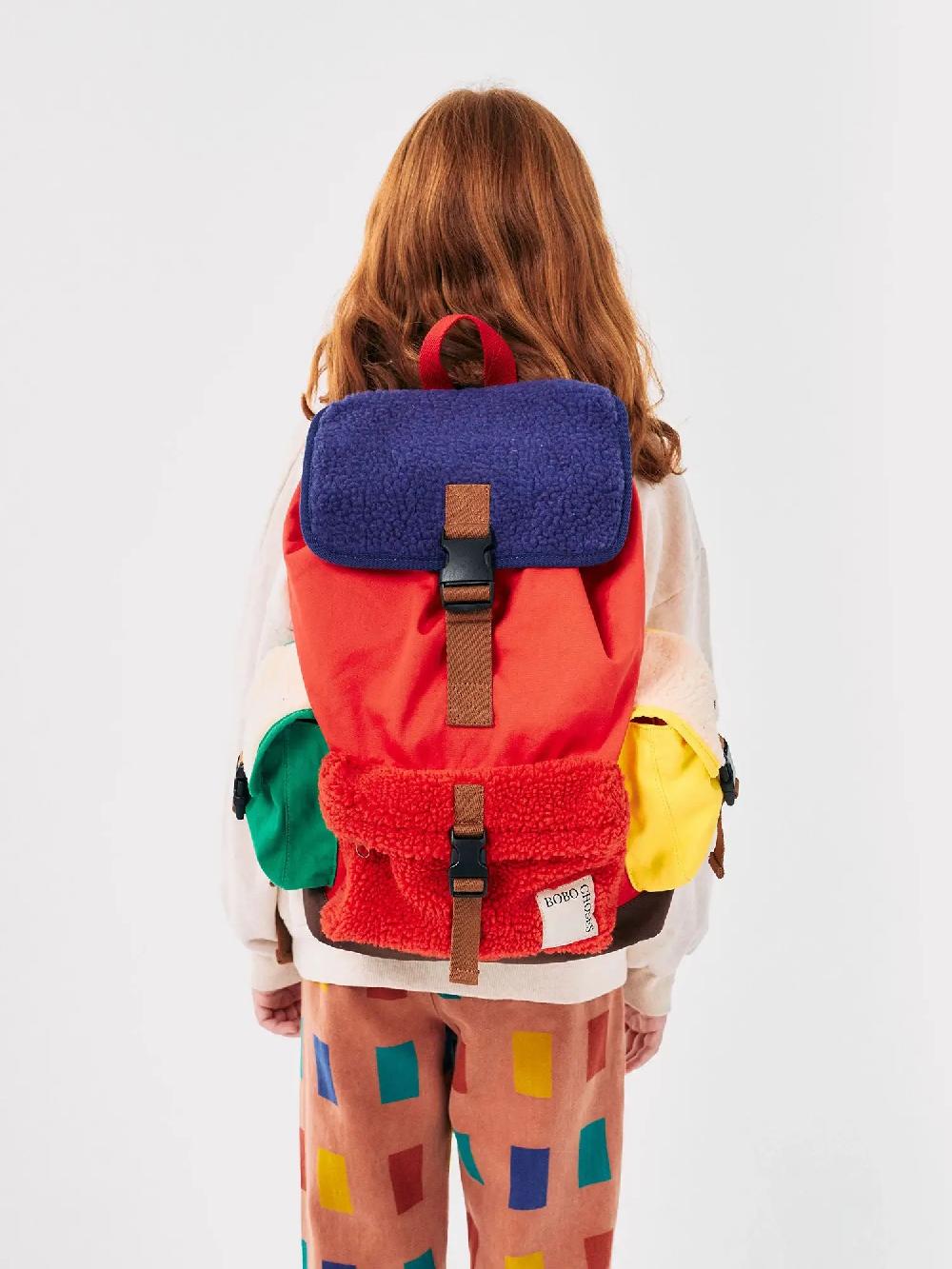 Bobo Choses Sheepskin Color Block Backpack