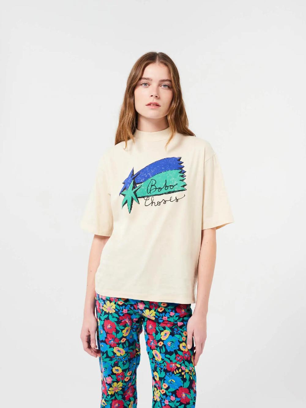 Bobo Choses Shooting Stars Mock-neck T-shirt