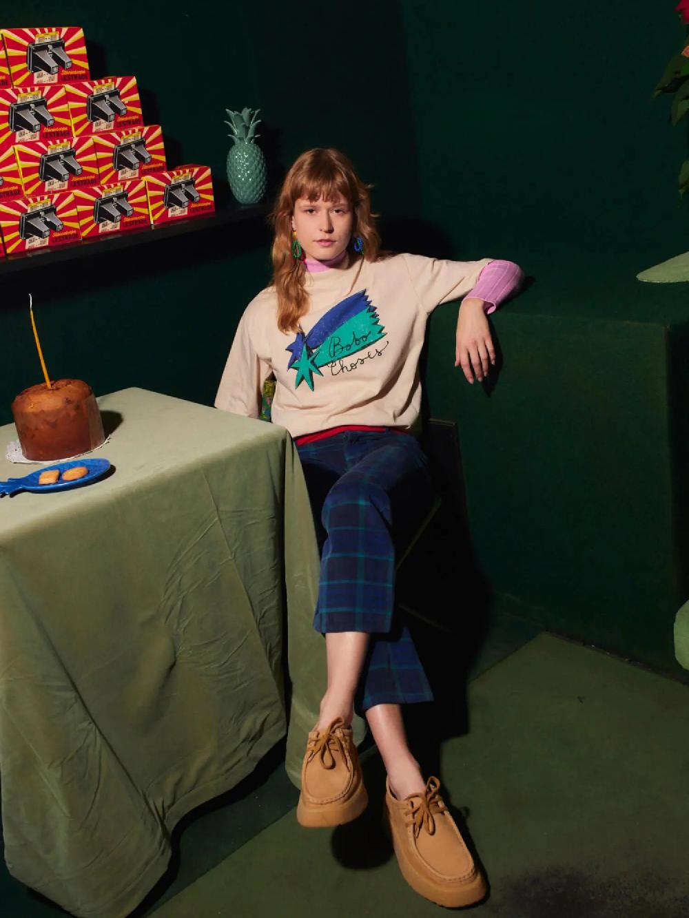 Bobo choses Shooting stars mock-neck T-shirt