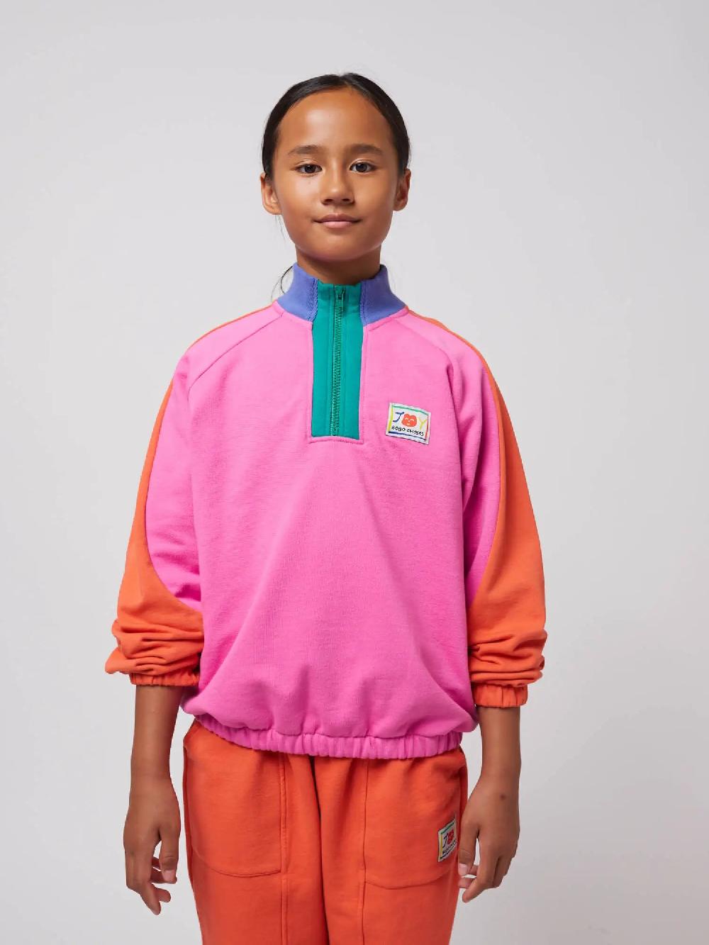 Bobo Choses Smiling Color Block Sweatshirt