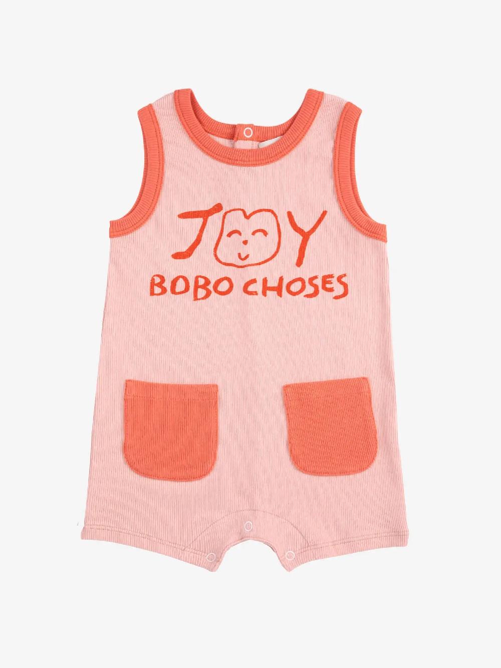 Bobo Choses Smiling Pink Playsuit