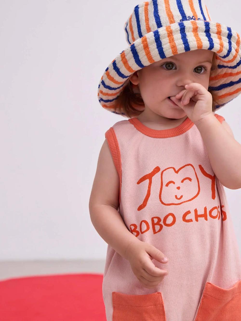 Bobo Choses Smiling Pink Playsuit
