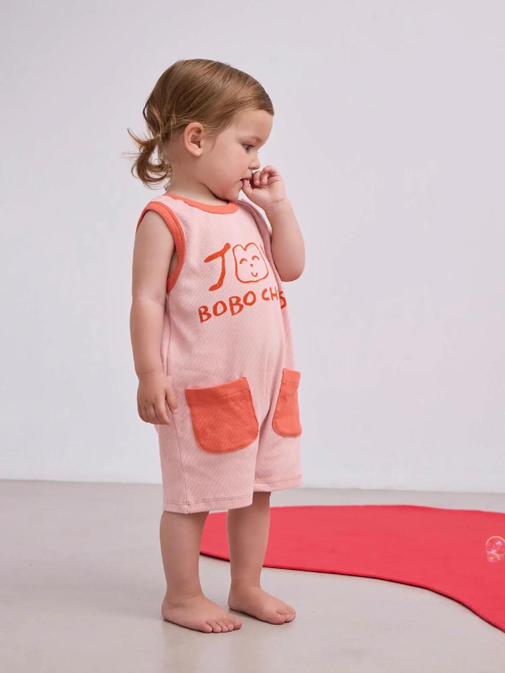 Bobo choses Smiling pink playsuit