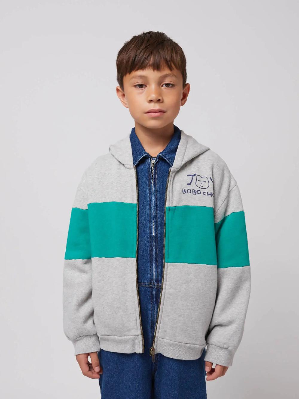 Bobo choses Smiling zipped hoodie