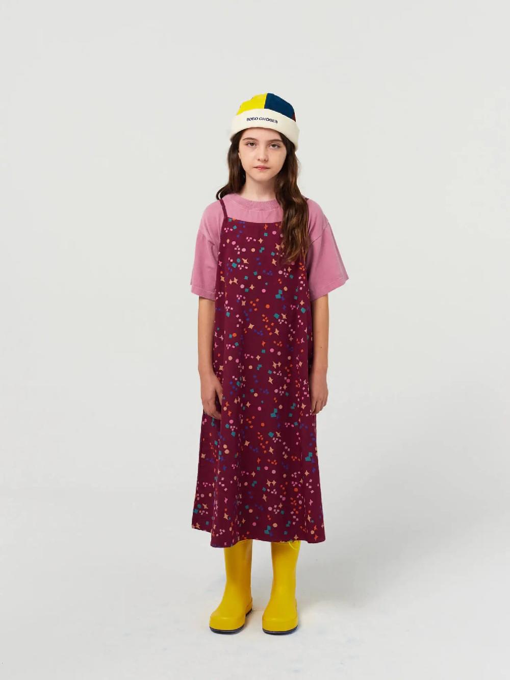 Bobo choses Sparkles all over strap woven dress