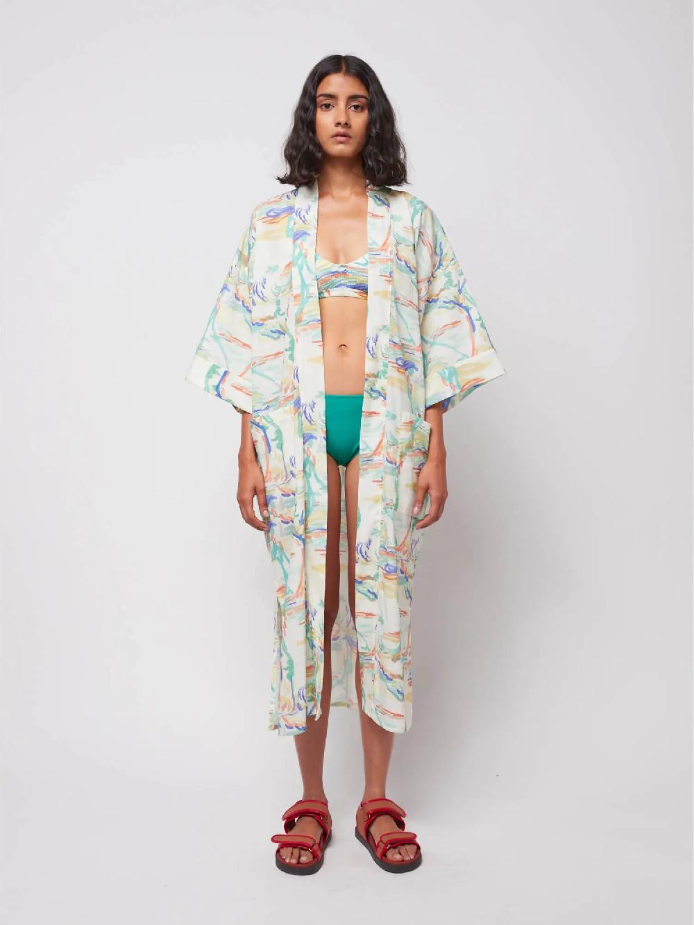 Bobo Choses Spring Landscape Print Kimono