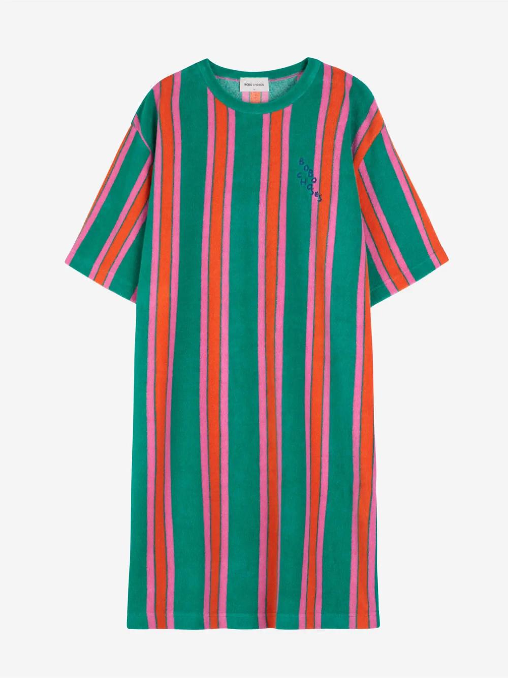 Bobo Choses Stripe Terry Short Dress