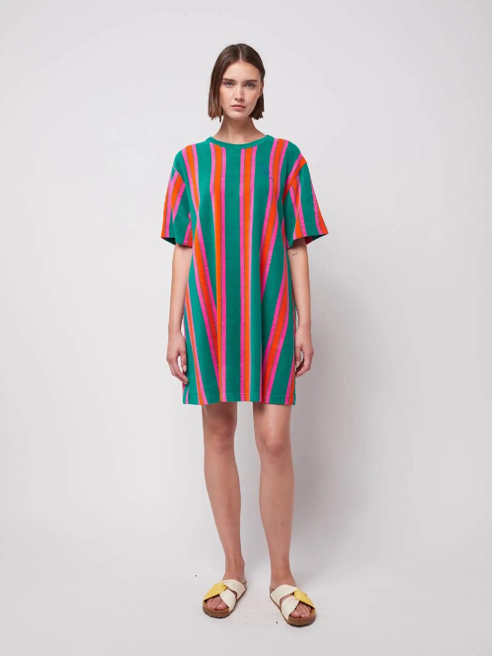 Bobo Choses Stripe Terry Short Dress