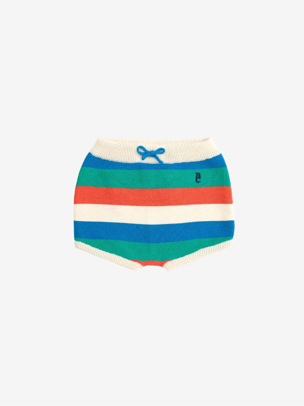 Bobo choses Striped knitted shorts