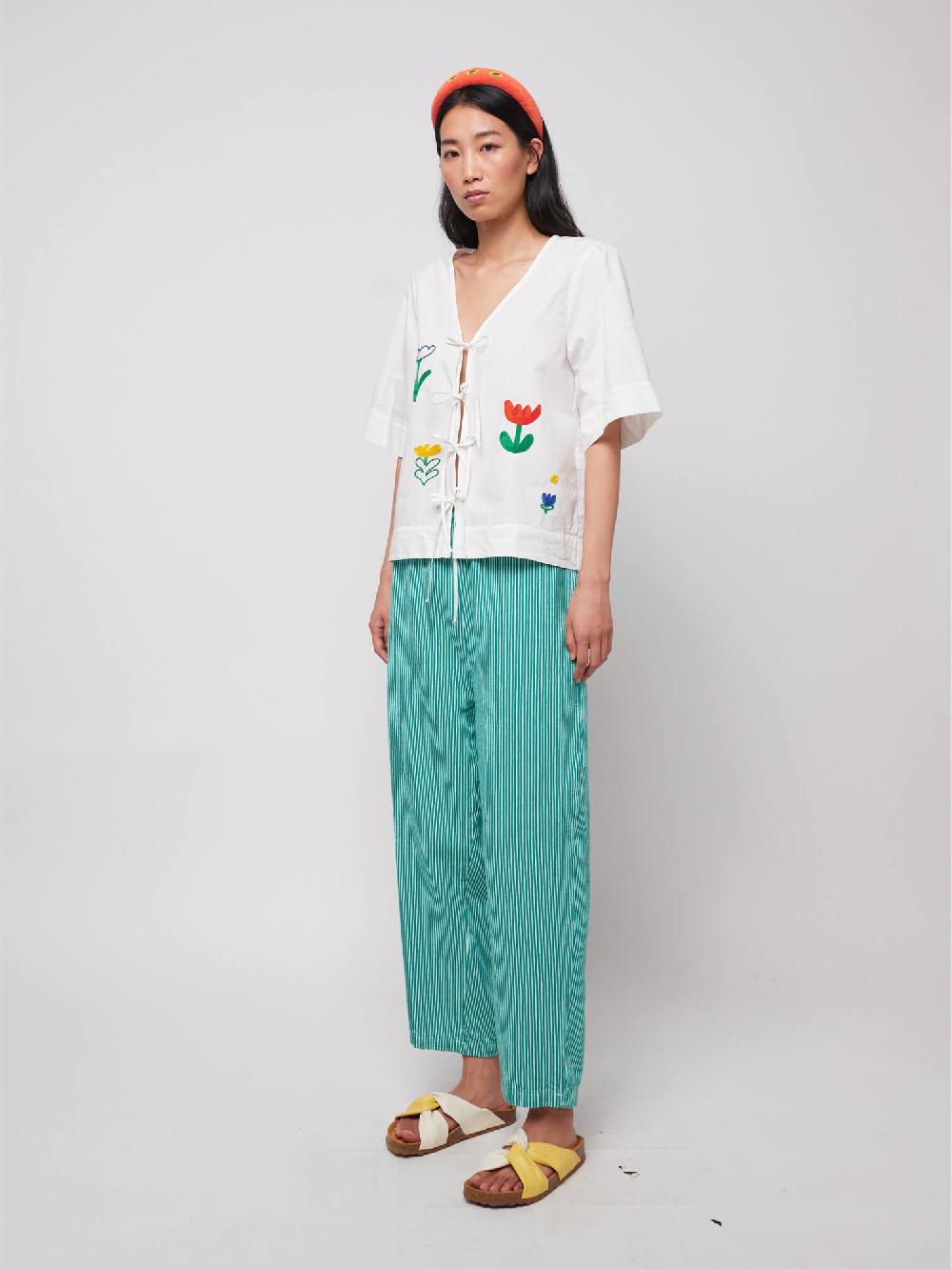 Bobo choses Striped twill cocoon pants