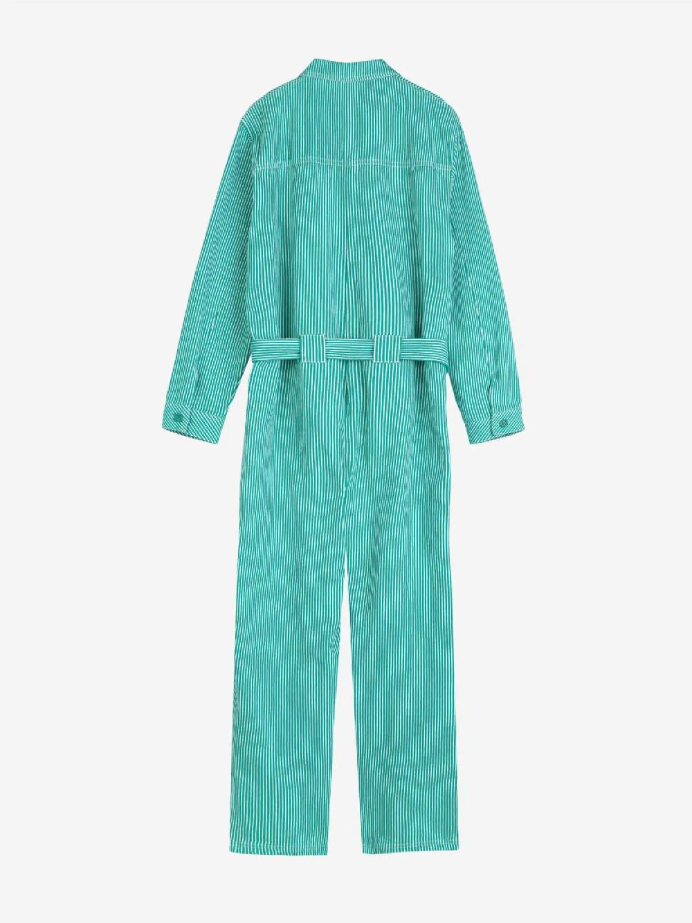 Bobo Choses Striped Twill Jumpsuit