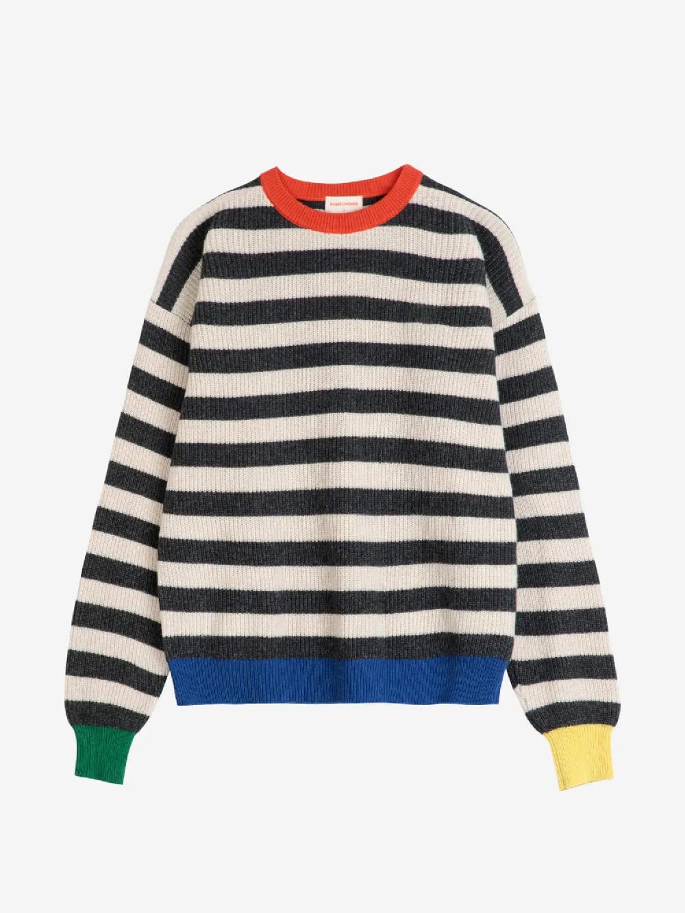 Bobo Choses Striped Wool Blended Jumper