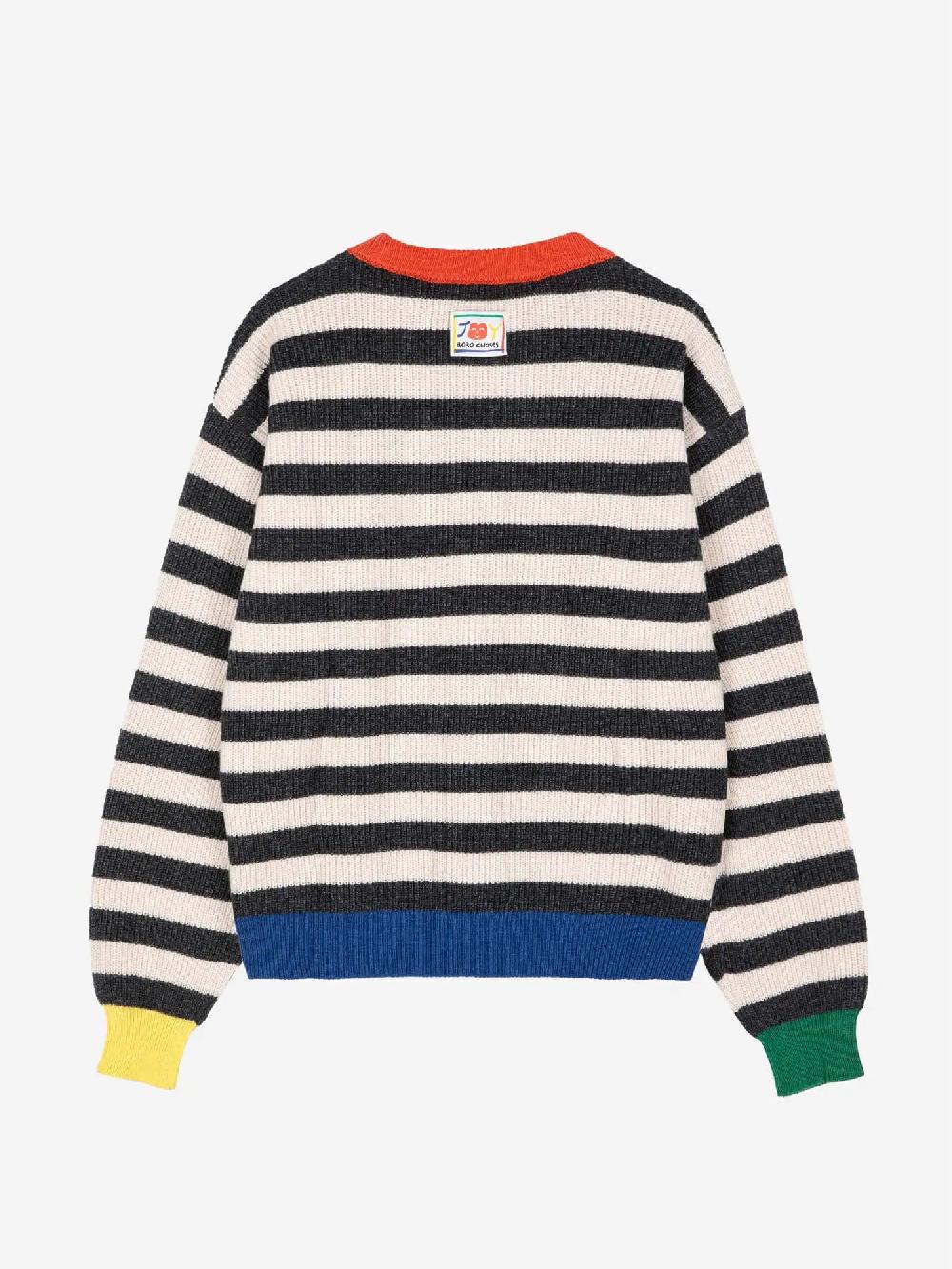 Bobo Choses Striped Wool Blended Jumper