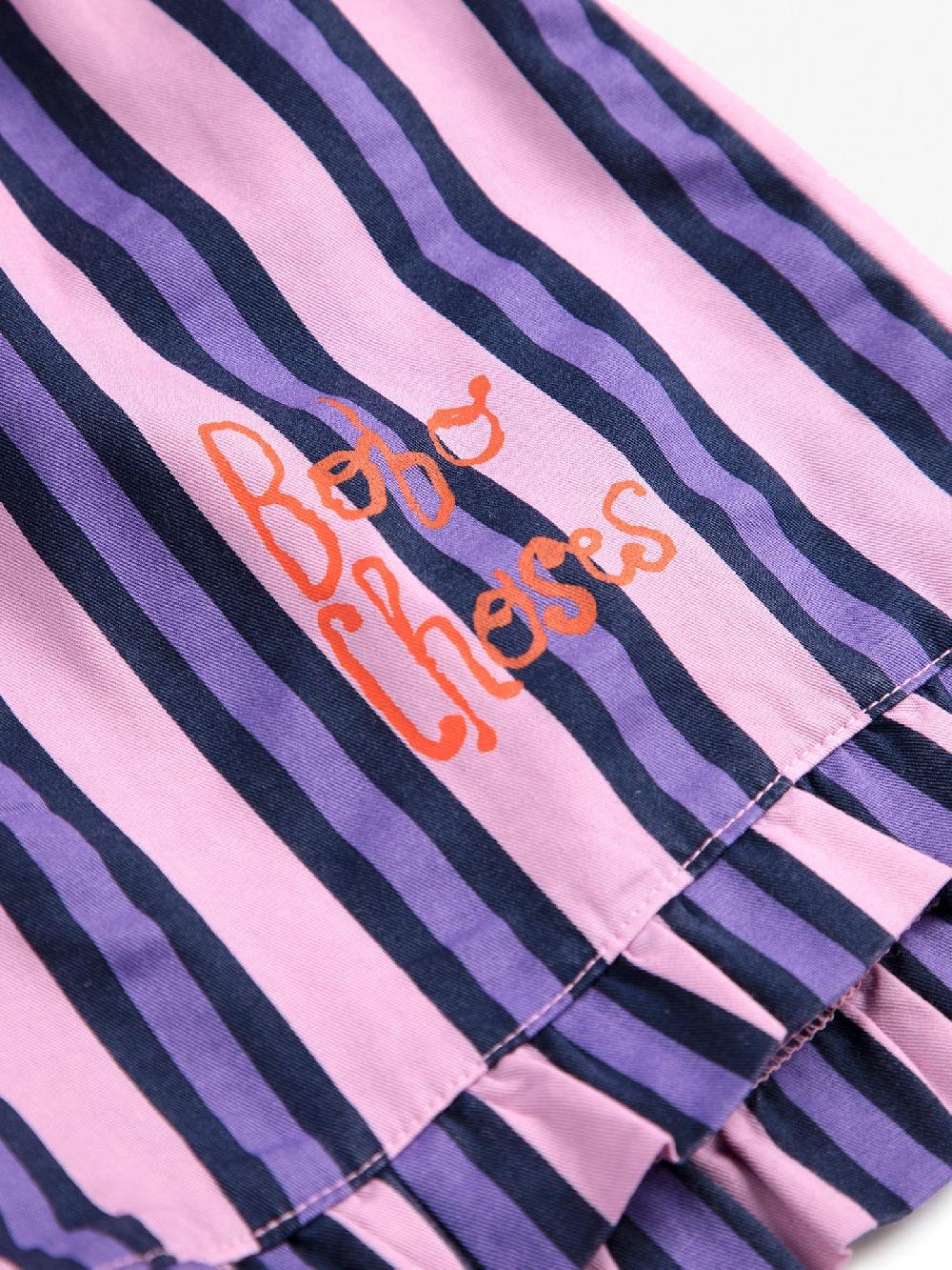 Bobo Choses Stripes All Over Ruffle Shorts