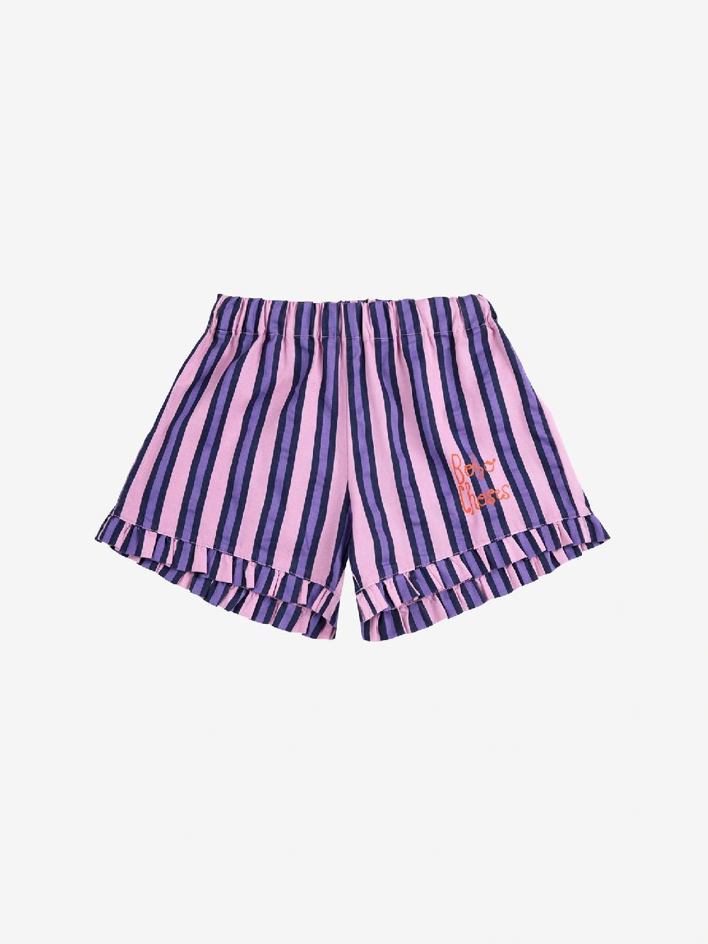 Bobo choses Stripes all over ruffle shorts