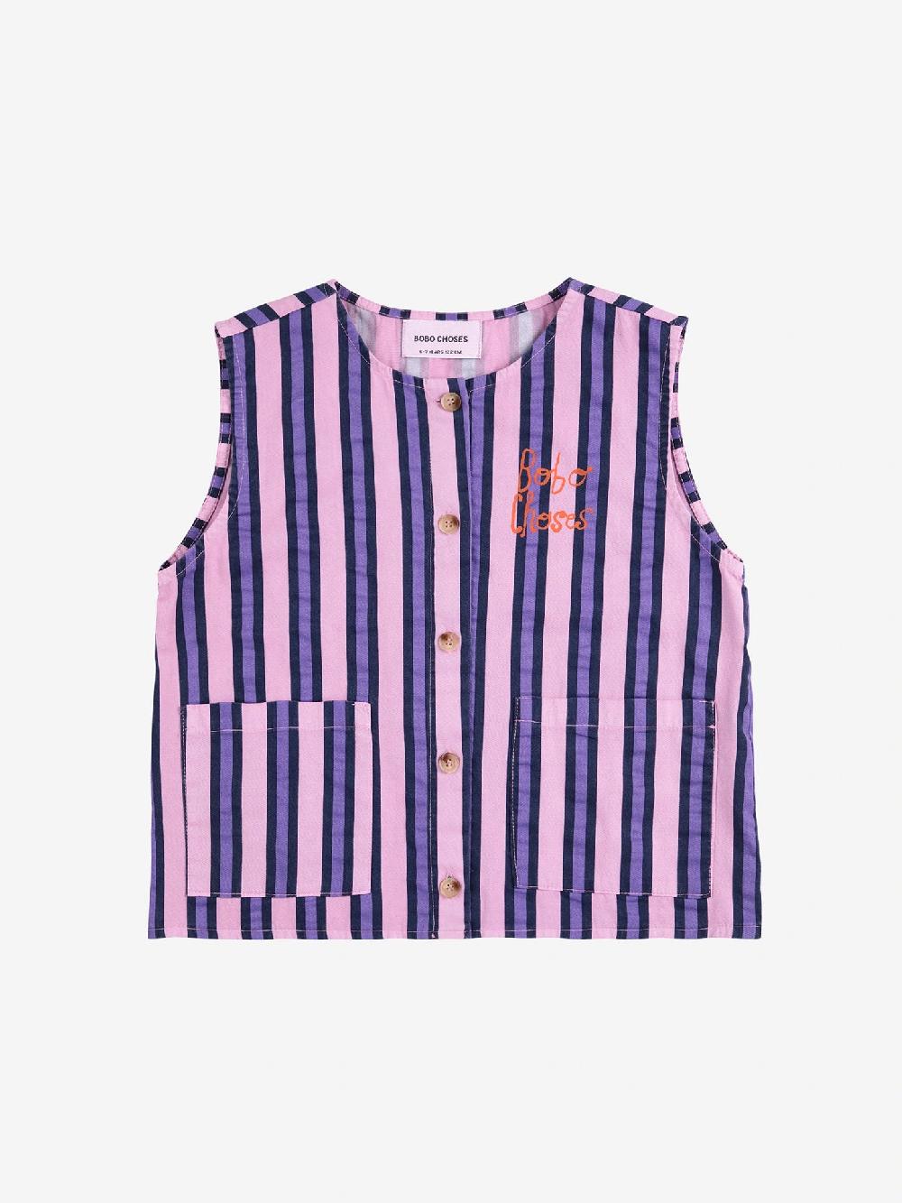 Bobo Choses Stripes All Over Sleevless Shirt