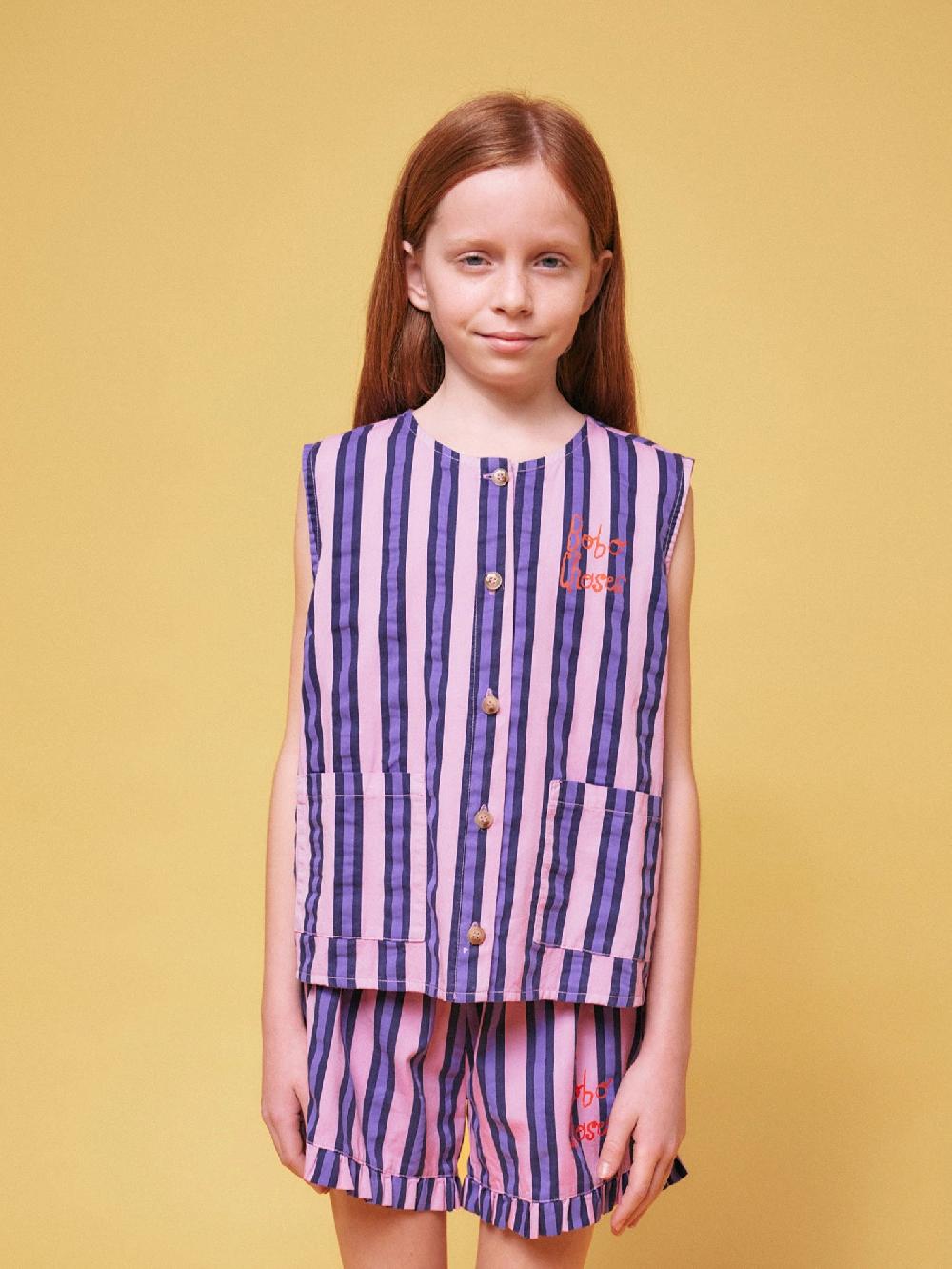 Bobo choses Stripes all over sleevless shirt