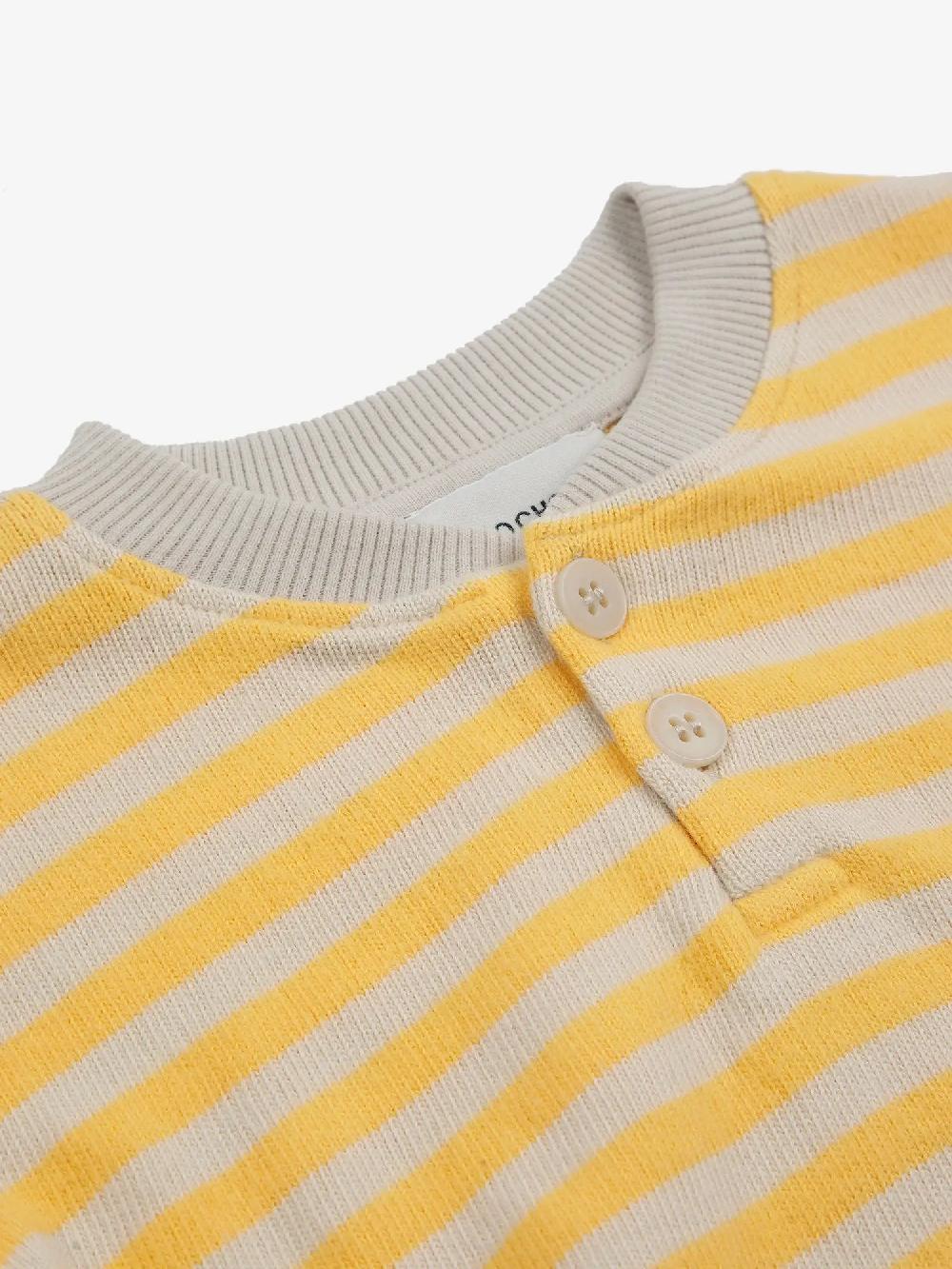 Bobo Choses Stripes Buttoned Sweatshirt